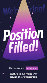 Position Filled Hiring YouTube Short