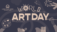 Quirky World Art Day Animation