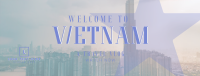 Vietnam Cityscape Travel Vlog Facebook Cover