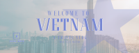 Vietnam Cityscape Travel Vlog Facebook Cover Image Preview