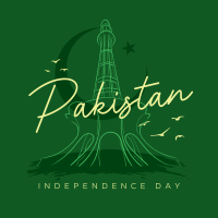 Pakistan Independence Day Instagram Post Design