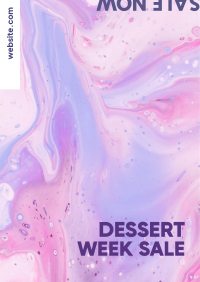 Dessert Week Sale Poster