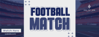 Minimalist Football Match Facebook Cover Image Preview