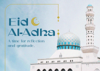 Celebrate Eid Al Adha Postcard Design