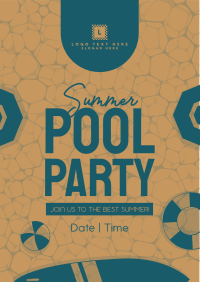 Summer Pool Party Flyer