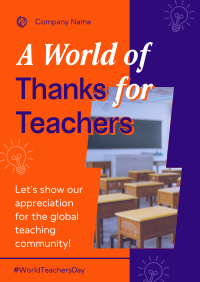 Modern Teachers Day Flyer