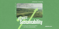 Elevating Sustainability Seminar Twitter Post Design