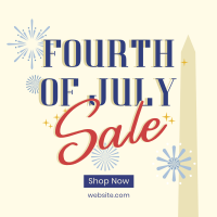 4th of July Text Sale Instagram Post