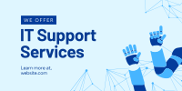 IT Support Twitter Post Design