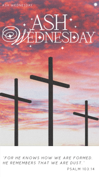 Modern Nostalgia Ash Wednesday Instagram Reel Image Preview