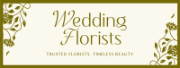 Elegant Wedding Florist Facebook Cover Image Preview