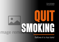 Quit Smoking Today Postcard Image Preview