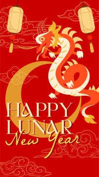 Lunar New Year Dragon Instagram Reel Design