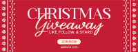 Christmas Giveaway Promo Facebook Cover