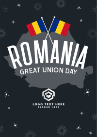 Romania Great Union Day Flyer