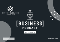 Business Podcast Postcard Image Preview