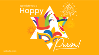 Purim Festival Facebook Event Cover