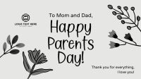 Floral Parents Greeting Facebook Event Cover