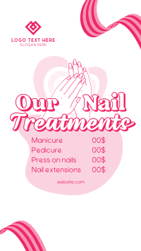 Nail Treatments List Instagram Story