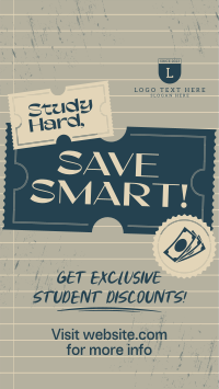 Student Discount Note Facebook Story