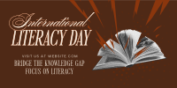 International Literacy Day Greeting Twitter Post