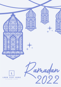 Ornate Ramadan Lamps Poster