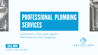 Minimalist Plumbing Service Facebook Event Cover