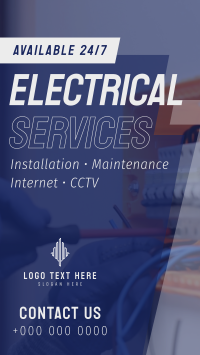 Electrical Repair and Maintenance Instagram Story