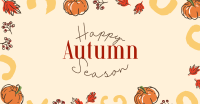 Leaves and Pumpkin Autumn Greeting Facebook Ad