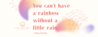 Little Rain Quote Facebook Cover