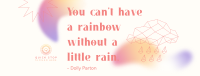 Little Rain Quote Facebook Cover Image Preview