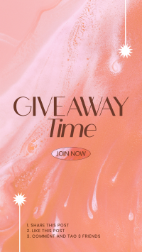 Giveaway Time Announcement Instagram Story