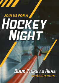 Ice Hockey Night Poster