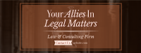 Law Consulting Firm Facebook Cover