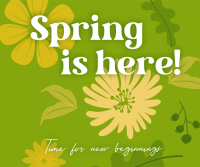 Spring New Beginnings Facebook Post