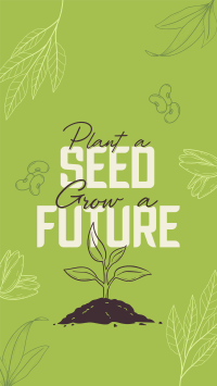 Earth Day Seed Planting Facebook Story