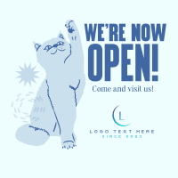 Our Vet Clinic is Now Open Linkedin Post