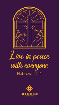 Peace Bible Verse Facebook Story