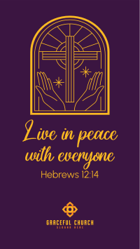 Peace Bible Verse Facebook Story Image Preview