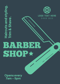 Barbershop Poster example 4