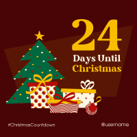 Festive Christmas Countdown Instagram Post