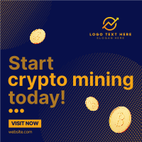 Crypto Coins Linkedin Post Design