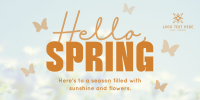 Spring Greeting Quote Twitter Post