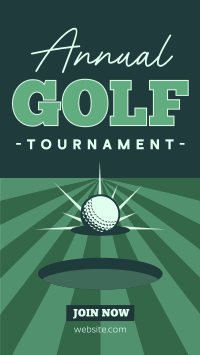 Clean Golf Tournament Facebook Story Design