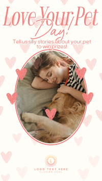 Retro Love Your Pet Day Instagram Story