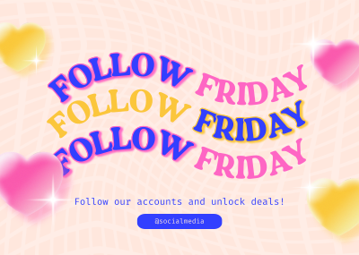 Quirky Follow Friday Postcard Image Preview
