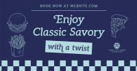 Retro Restaurant Facebook Ad