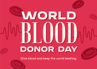 World Blood Donation Day Postcard