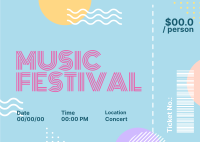 Music Festival Postcard