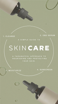 Minimalist Skin Care Routine YouTube Short Design